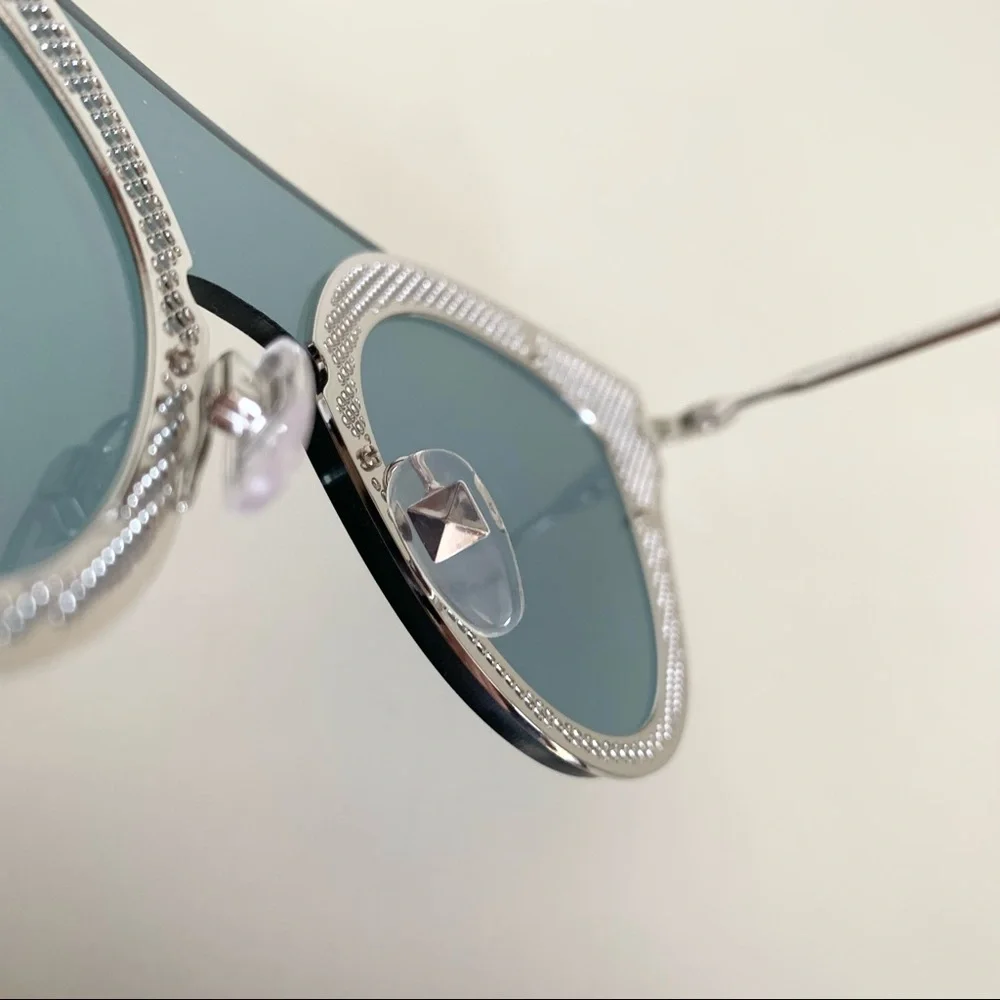 Valentino clear blue sunglasses